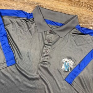 Profile Varsity Shirt Men's‎ 3XLT Gray Blue Kentucky Wildcats Performance Polo